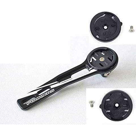 FOURIERS Integrated Alloy Handlebar Computer Mount Holder for Giant SLR Aero Bar Garmin Edge MIO Bryton Wahoo Elemnt Computers(Garmin Cover