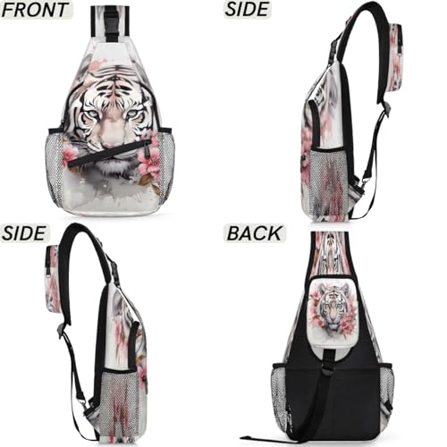 Bolso Crossbody Unisex Tiger Moda Viaje 7.9x3.5x14.2 in miniatura 6