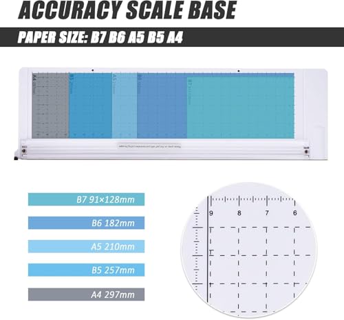 TIANSE Cortador de papel Guilhotina com capacidade de 8 a 12 folhas de 30,5 cm com trava de lâmina d