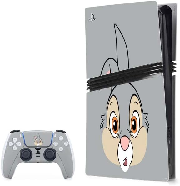 Skinit Decal Gaming Skin Compatible with PS5 Pro Bundle - Officially Licensed Disney Bambi Thumper Character Pattern Design