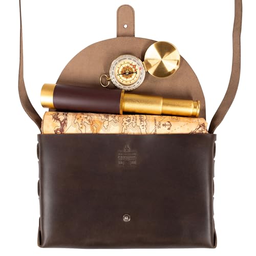 Rectangular Shoulder Bag with Adjustable Strap, Messenger Bag, Classic Style Satchel, Full Grain Leather, Handmade, Bourbon Brown3