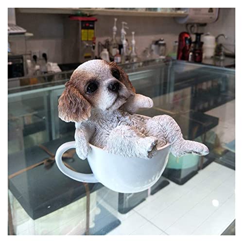 Figurines à collectionner chiot mignon, cadeau idéal de décoration maison