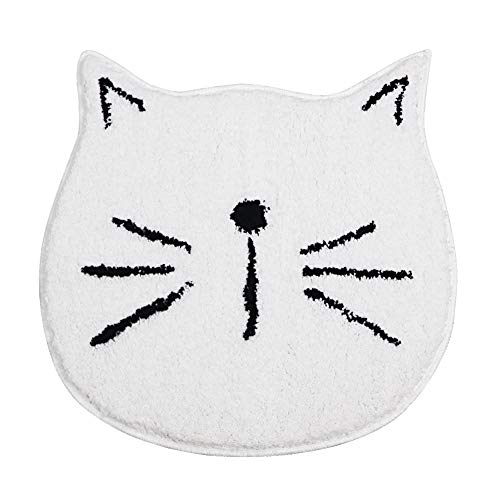 Hellotree Bath Mat Bathroom Rug Non-Slip Soft Bath Mat Shower Mat Washable Bath Mat Absorbent Bath Mat For Living Room Bedroom Bathroom - 23.6" X 23.6", White #TOP1