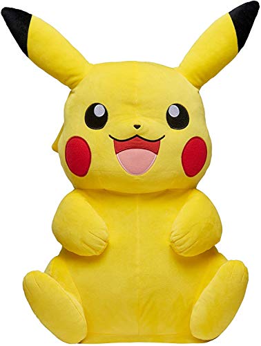 Pokemon Pikachu Giant Plush, 24-inch - Adorable, Ultra-Soft, Life Size Plush Toy, Perfect for Playing & Displaying - Gotta Catch ‘Em All