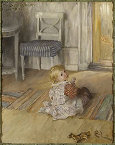 Affiches sur toile sans cadre Carl Larsson Pontus 58 x 90 cm
