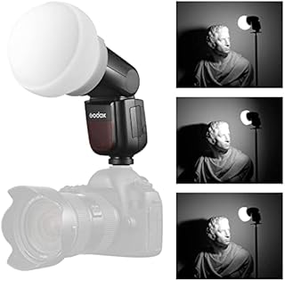 Godox AK-R22 Faltbare Diffusionskuppel Diffusor für Godox V1, AD100Pro, AD200Pro
