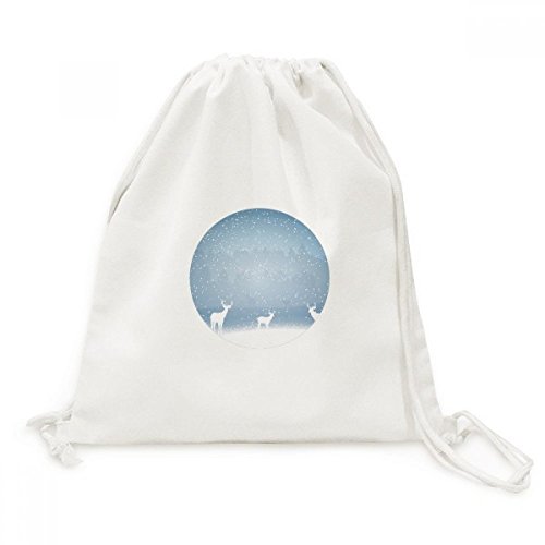 Toile sac à dos à cordon solide avec motif météo et grande capacité de rangement