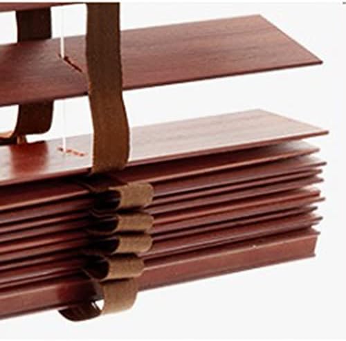 Sonakia Blackout Venetian Blinds, Real Wood Blinds for Windows, Indoor and Outdoor Horizontal Blinds, 60/70/80/90/100/110cm Wood Venetian Shades,WxH-135x240cm/53 * 94in