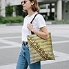 FekiLoot Flute Music Polyester Tote Bag, 35x40cm Stylish Lightweight Shoulder Handbag, Reusable Multi-Purpose Fabric Carryall for Work Travel Shopping Daily Use #2