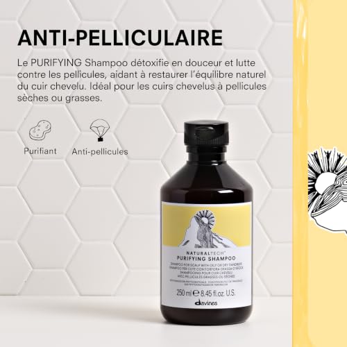 Davines NATURALTECH PURIFYING Shampooing Anti-Pelliculaire - 250 ml – vue 3