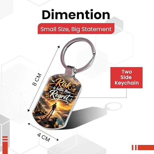 Image of Premium Printed Metal Keychain for Men & Women | High-Definition Artwork Print | Durable Key Ring for Car, Bike, Home & Office Keys | Stylish Decorative Key Holder Gift