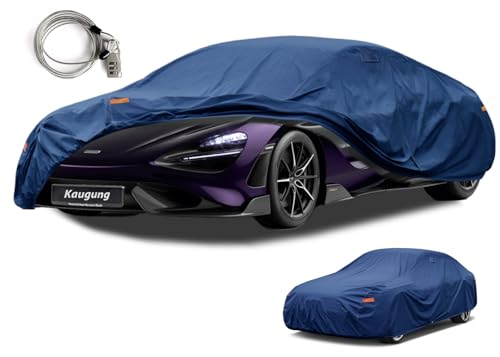 Image of Kaugung Heavy Duty Car Cover Custom Fit Mclaren 765LT (2018-2025), Waterproof All Weather Resistant Outdoor Sun Rain Dust Snow Protection with Anti-Theft Lock. (USA Warehouse, Within 3-7 Days)