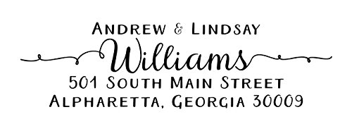 Pretty Custom Personalized Self Inking Return Address Stamp - Great Wedding, Housewarming, Teacher, Or Client Gift #TOP2