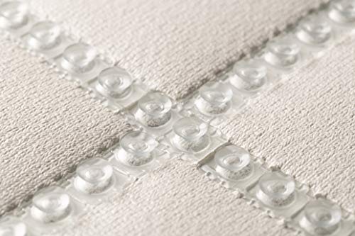 Croydex Hygiene 'N' Clean Anti-Bacterial Slip-Resistant Textured Cushioned Medium Bath Mat, 35 x 70 cm, White