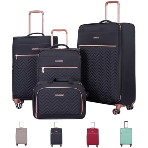 Travelhouse 3-Piece Softside Luggage Set with Spinner Wheels