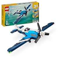 LEGO Creator 3in1 Aircraft: Race Plane Toy - Transforms into a Jet or Helicopter Model - Vehicle Building Set for 7+ Year Old Boys & Girls - Fun Birthday Gift Idea - 31160