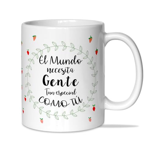 LINFORMAL Tazas Originales para Regalar | Taza Desayuno con Frase Inspiradora | Regalos Originales para Mujer, Amiga| TAZA ORIGINAL PARA REGALAR y Dar las Gracias | El mundo necesita gente como tú |