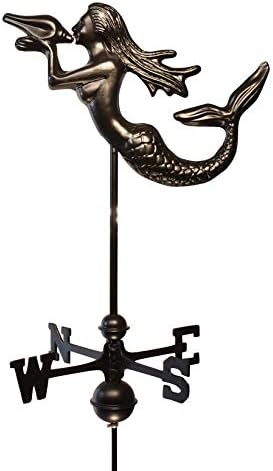 Dalvento 220B Mermaid Weathervane, Black