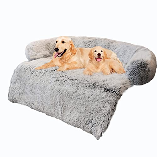 Lit pour Chien en Peluche Lit pour Chat,Lit pour Chien Canapé pour protéger Le canapé,Tapis en Peluche ​pour Animaux De Compagnie,Coussin pour Chien Lavable et antidérapant,pour Panier Chien,Voiture