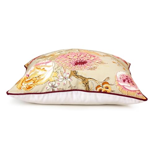 Image of Handmade Throw /Pillow Cushion Cover : 100% Cotton Fabric : High Thread Count : Set of 5