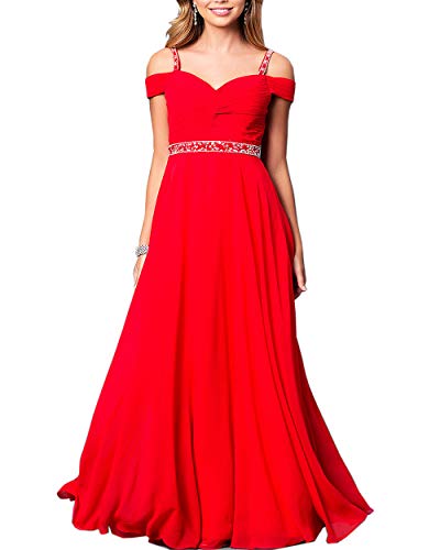 Roiii Vintage Women Summer Boho Floral Long Casual Party Plus Size Maxi Dress, Red, 4X-Large