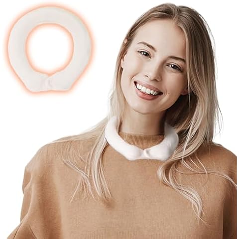 KN Flax Neck Heating Pad Ring Portable Microwavable Neck Heating Pad for Neck Pain Relief, Cordless Heated Neck Wrap, Neck Light Moist Heating Pad for Neck, Neck Heating Pad for Cramps & Sore Muscles Cover