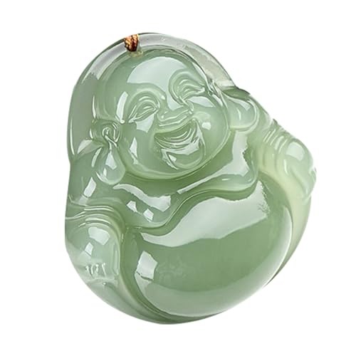 Pendentif Bouddha Jade de Hetian naturel collier bijoux pierres femmes