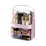 [Usos múltiples]: la gran capacidad se pueden almacenar cosméticos, productos para el cuidado de la piel, lápices labiales, pinceles de maquillaje, lápices de cejas, máscaras faciales, de ojos, ruborizados, accesorios para el cabello, Claves, collares, lociones, bronce, sombra de ojos, lápiz, joyería, gemelos y broches, etc. También se puede utilizar para almacenar joyas, accesorios personales, herramientas de belleza, souvenirs, etc.