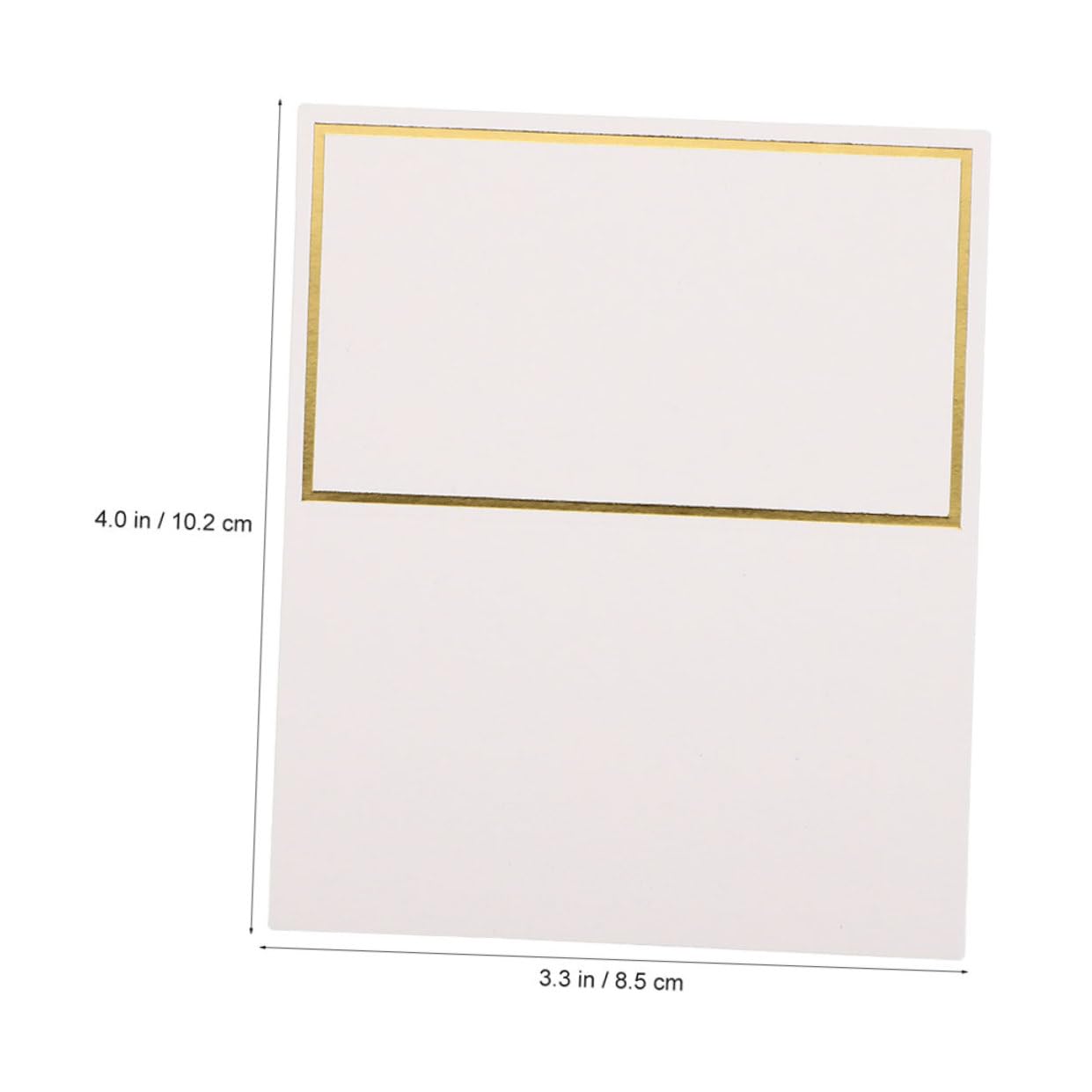 Tischkarten Leicht Beschreibbar aus Papier mit Goldfolienrahmen 200 Stück Praktische Runde Namenskarten für Country Theme Party und Geburtstag