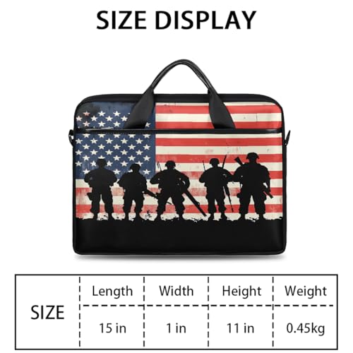 Maletín para portátil de 15 pulgadas con diseño americano miniatura 3