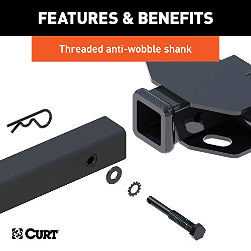 Curt 18065 Premium Trailer Hitch Bike Rack Mount, Fits 2-Inch Receiver, 5 Bicycles, Black #TOP7