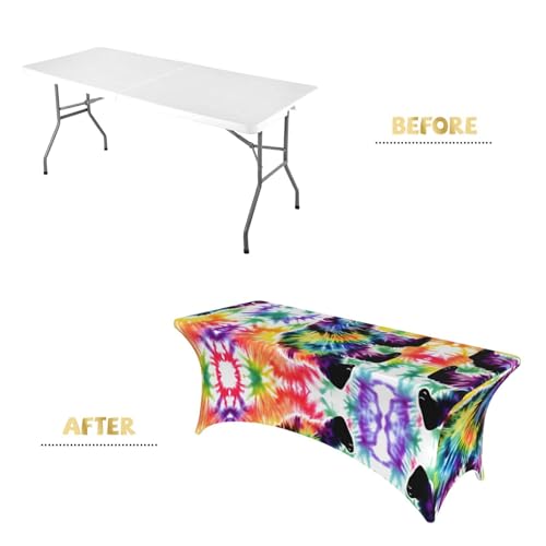 Nappe extensible pour tables rectangulaires de mariage et conférences - 4