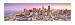 San Francisco Financial District - Golden Gate Bridge Panoramic (Panorama) Art Print Poster