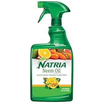Natria Neem Oil Spray for Plants Pest Organic Disease Control, 24-Ounce, Ready-to-Use