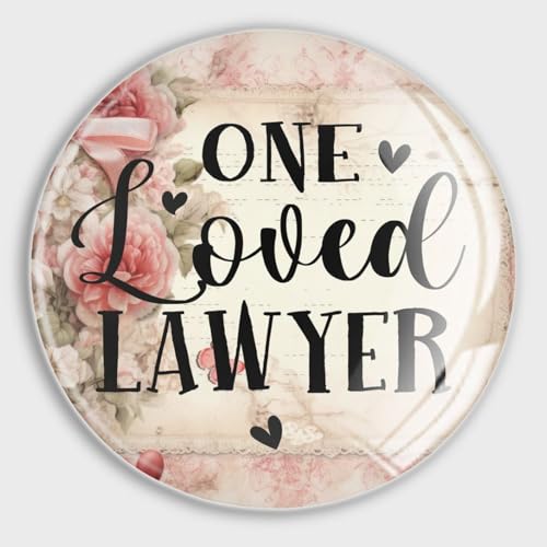 Decorative Magnets Refrigerator One Loved Lawyer Fridge Magnets Round Whiteboard Magnets Glass...