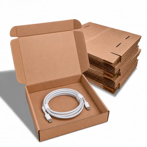 Corrugated Shipping Boxes 6x4x3Inches, 30Pack Kraft Cardboard Literature Mailers, Durable Small Business Mailing Boxes for Packaging & Shipping Supplies, Brown,Shipping boxes made from recycled paper