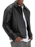 Kunstlederjacke im Oversized-Look – Knopfverschluss, Urban...