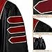 Mukum Unisex Deluxe Doctoral Graduation Gown with Graduation Hood and Tam 8 Sided Package Gold Piping Doctoral Regalia Wine-54