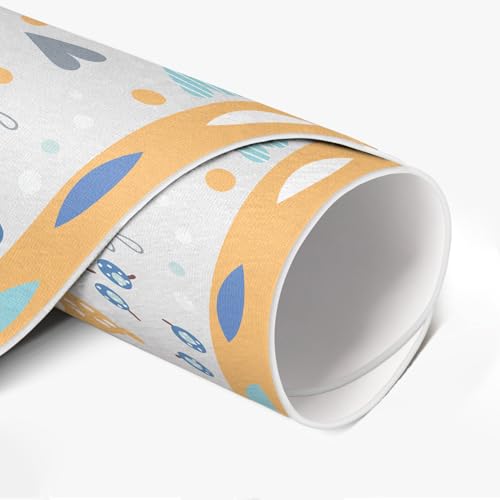 Tapis vinyle résistant à la rayure ø100 cm entretien facile lavable - 6