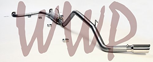 Performance Stainless Steel Ss Ss409 3" Cat Back Catback Exhaust Muffler Kit System Polished Tip Compatible With 2005-2020 Nissan Frontier 4.0L V6 Pick Truck, Extended Cab & Crew Cab Short Bed Only #TOP1