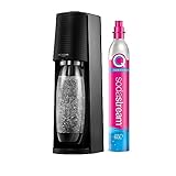 Vielseitig und praktisch: Enthält eine rosafarbene 60 Liter „Quick Connect“ -Gasflasche und eine spülmaschinenfeste 1-Liter-Flasche, die BPA-frei ist. Das perfekte Starter-Set für die Zubereitung eigener kohlensäurehaltiger Getränke zu Hause