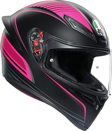 Spoiler integrato AGV K-1 Warmup Casco (Black/Pink,S (55/56))