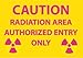 NMC R12AB, Radiation Sign (Pack of 12 pcs)