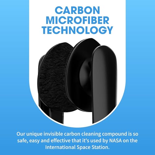 Image of CarbonKlean Peeps Eyeglass Lens Cleaner - Efficient and Durable Carbon Microfiber Technology - Exclusively Used by NASA - 500 Uses (Injected Blue)