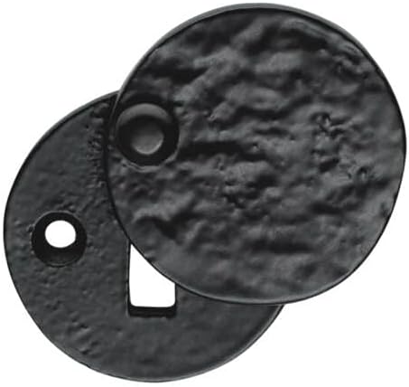Ironmongery Solutions® Black Cast Iron Escutcheon Plates Keyhole Cover Key Hole Door Lock Accessories (Standard Covered Escutcheon)