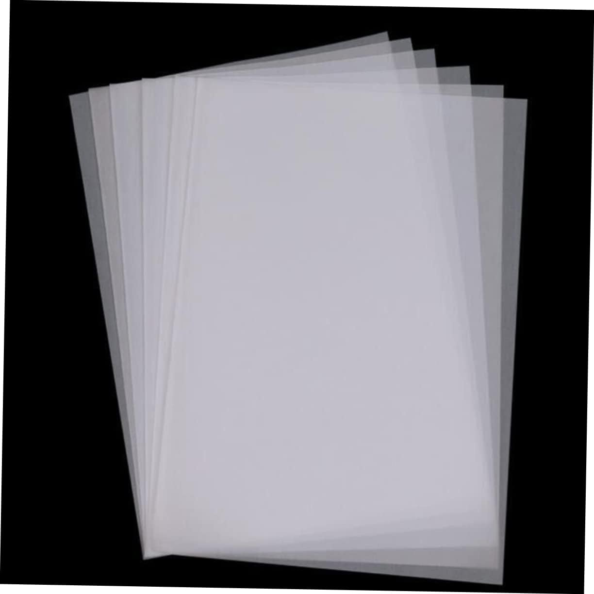 TOPPERFUN 100pcs Translucent Tracing Paper Copy Paper for Calligraphy Drawing and Engineering Projects Durable Fade-Resistant for Artists and Students