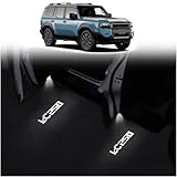 VLSDJ Door Sill Light Decorative Lamp Suitable for Toyota 2024 2025 2026 Toyota Land Cruiser 250 1958 Prado Lc250 Bright LED Projection Lamp Door Light Interior Modification Accessories (4 Pieces)