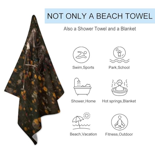 Serviette de douche 130 x 80 cm serviette de camping originale - 4