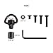 JIALITTE Quick Detach 1Inch swivels Mount QD Loop Adapter Kit with 4 Screws + 1 nut + 1 Wrench