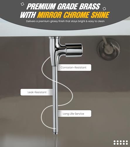 Image of Brass Kitchen Cabinet Tap for Cold RO Water Filter With 3 Year Warranty- No Accessories Required | RO Tap Faucet For Modular Kitchen - Leakproof Tap Cupboard Installation | No Door Opening Required